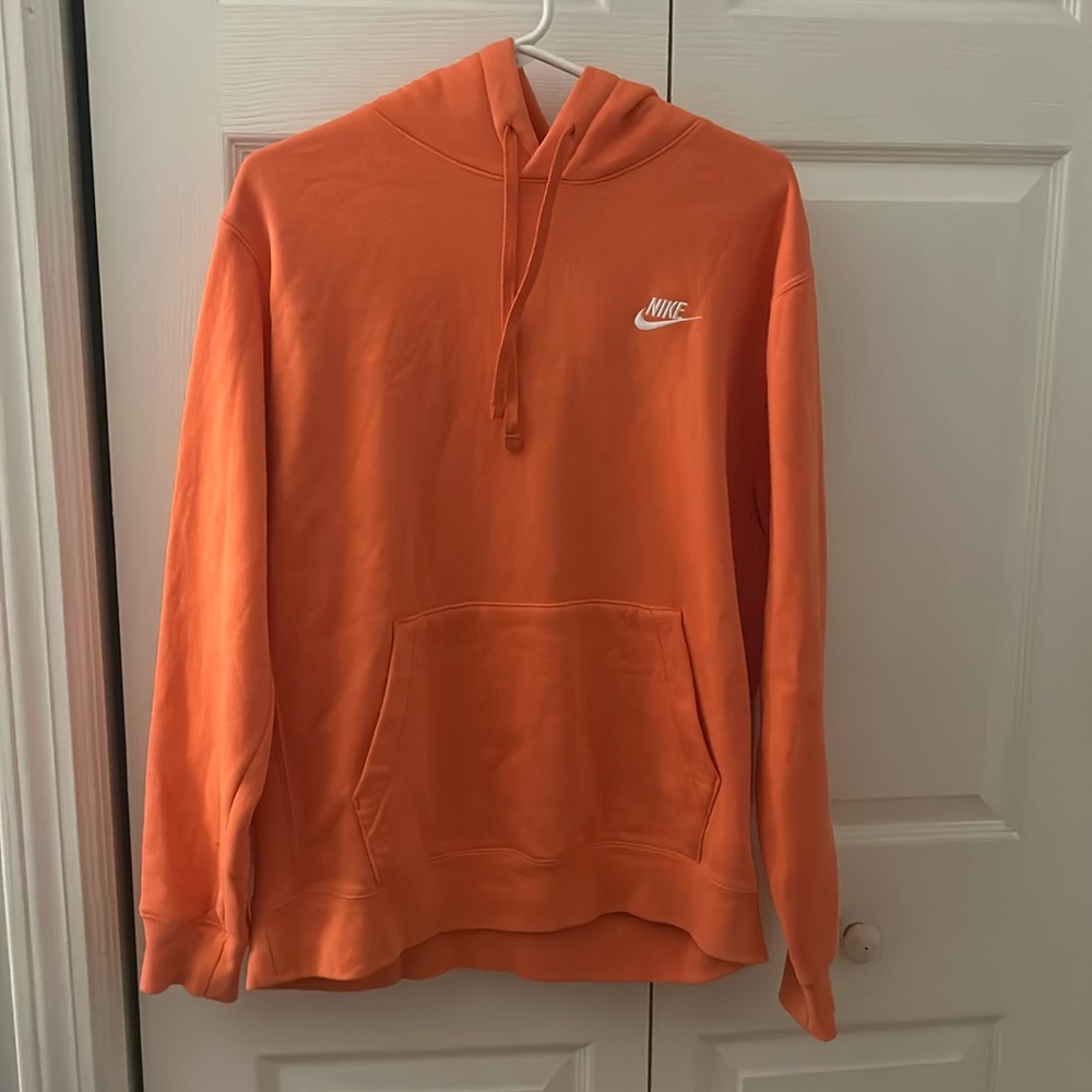 Nike men’s hoodie, salmon orange, size medium